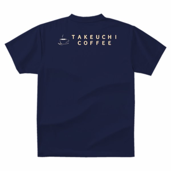 画像2: TAKEUCHI COFFEE Tシャツ（ネイビー） (2)