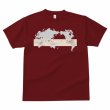 画像1: TAKEUCHI COFFEE Tシャツ（バーガンディ） (1)